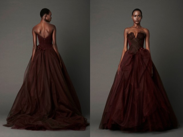 Photography: Dan Lecca | Dahlia strapless ballgown with notched neckline and lif